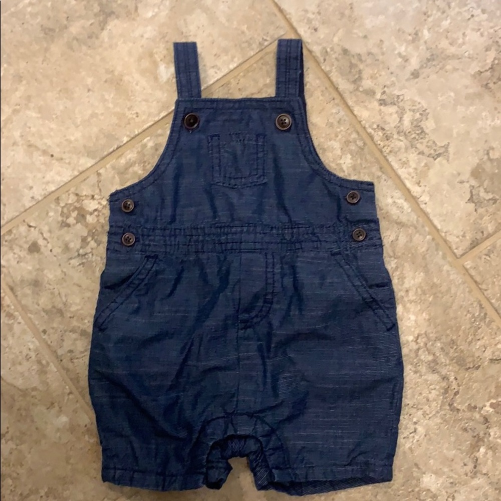 Janie and Jack Blue Jean Overall 3-6 months